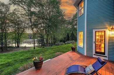 Twilight look at the Pond from the private deck
