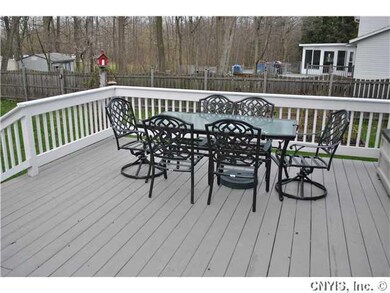 Patio/Deck Large deck accommodates many for outdoor summer parties!