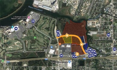 This Google map shows the proximity of hotels, cas
