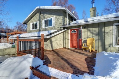 Front Entry with deck