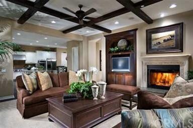 The picture is of a model home and does not direct