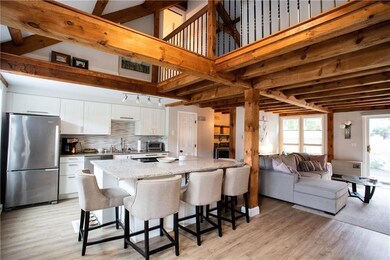The main level is open and so inviting.