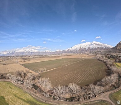 Mountain view with rural landscape