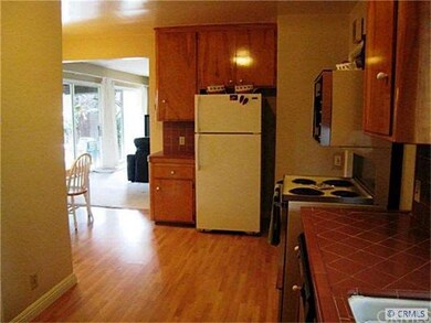 Kitchen looking toward dining area and living room