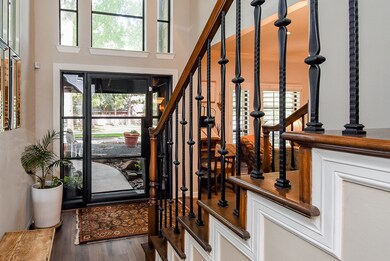 Beautiful steel and glass doors, bring elegance an
