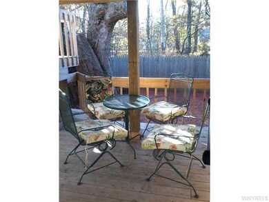 Backyard lower level deck