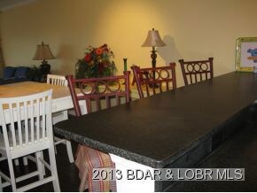 Granite wextended counter top