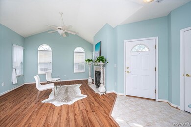 Living room view to the Palladian topped windows,