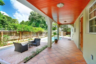 Cover outdoor terrace with pool bathroom