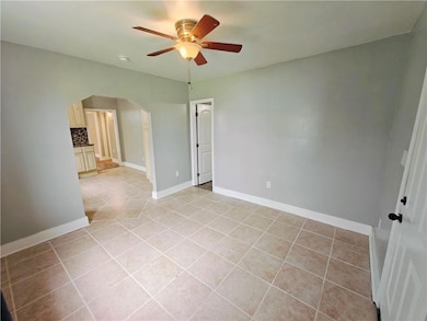living room looking into kitchen