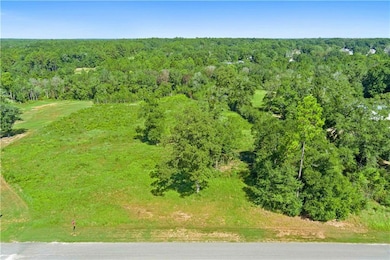 Bird's eye view of a heavily wooded area