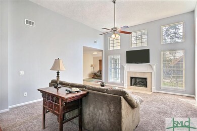 Great room with fireplace.