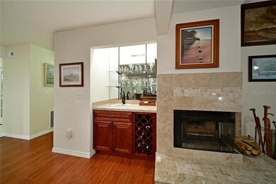 Wood burning fireplace & hearth has been elegantly