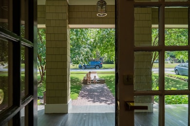 View from foyer to front lawn