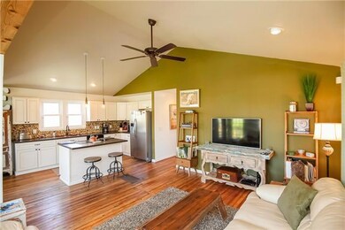 This renovated home has such great character - the living and entertaining areas are opened up for a modern feel and reclaimed hardwood floors fill the entire house.