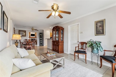 Entry view, living/dining area