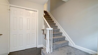 Access to garage, large coat closet, stairs to your awesome new home