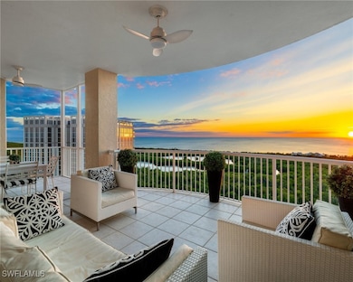 Sunset view from the balcony