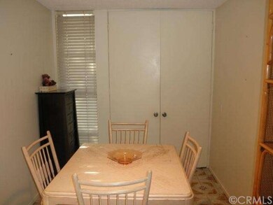 Dining area, washer/dryer in closet