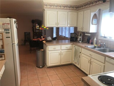 Kitchen open to breakfast area and family room