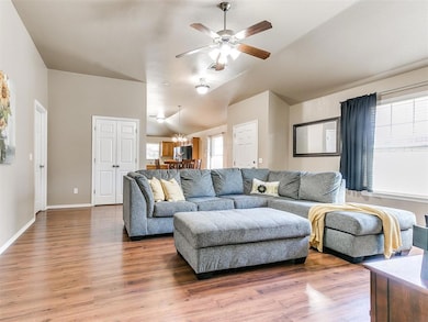 Living room featuring hardwood / wood-style floori