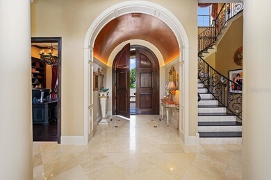 Welcome!   Foyer transitions into the Grand Salon 