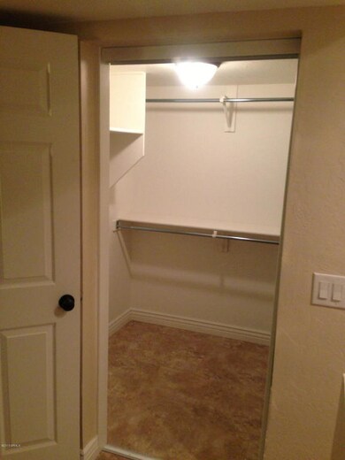 Master walk-in closet