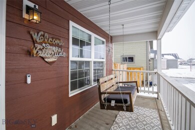 Front porch with swing