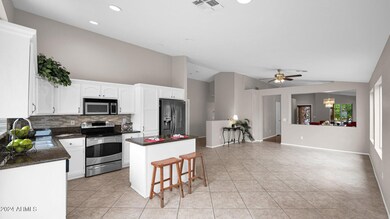 Spacious Kitchen & Island