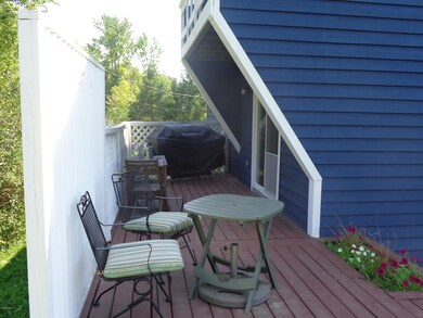 Kitchen entry and deck