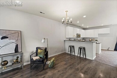 Living room is open to the newly remodeled kitchen