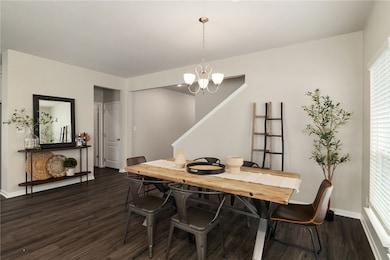 The dining room offers ample space to comfortably