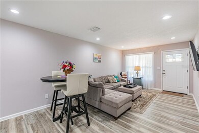 Living/ Dining area/Front door.