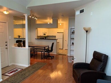 Beautiful wool floors flow through the living area