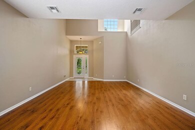 Entry way into the living room/dining room combo