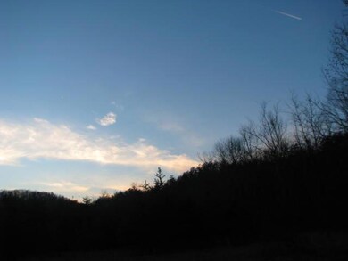 Nightime mountain view