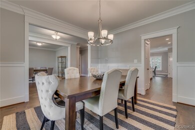 Formal Dining Room with STUNNING trim detail!