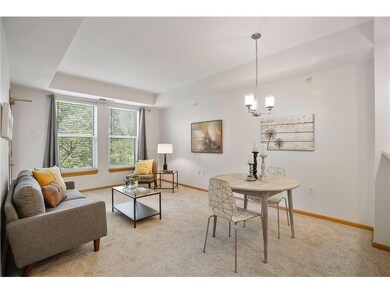 Light-filled dining and living area