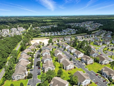 Aerial view of residential area