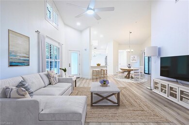 Living room - virtually staged