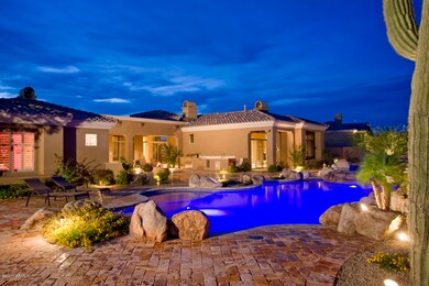 back yard and pool