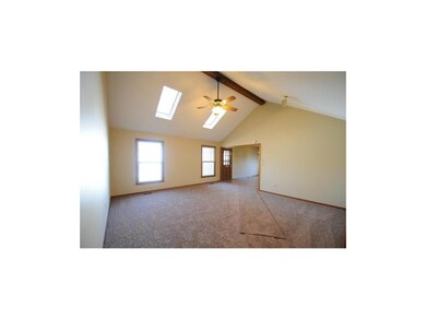 Great Room with vaulted ceiling and sky lights!