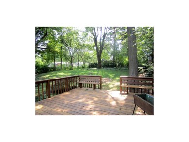 Spacious back yard and large deck!