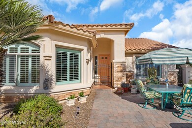 Paver's adorn the front