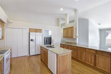View of Kitchen showing Island