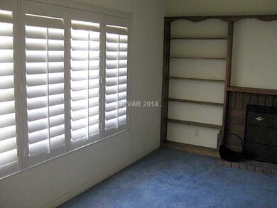 Living Room. plantation shutters in living room