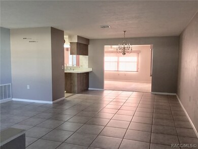 Spacious living room and dining room