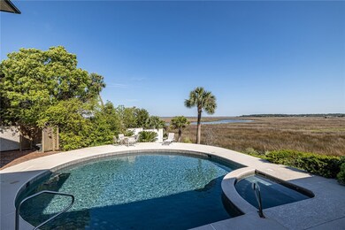 Heated salt pool spa