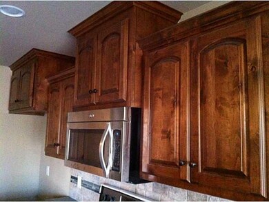 Kitchen. Staggered cabinets
