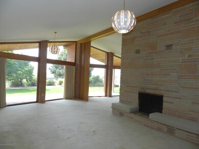 Family Room with Picture Windows